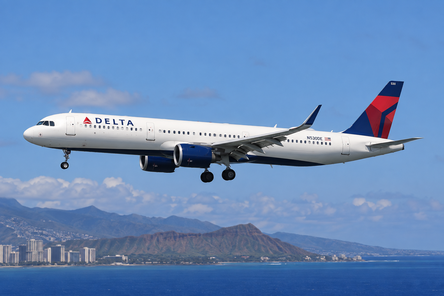 Delta Air Lines Airbus A321neo nach Kraftstoffgeruch nach Honolulu umgekehrt
